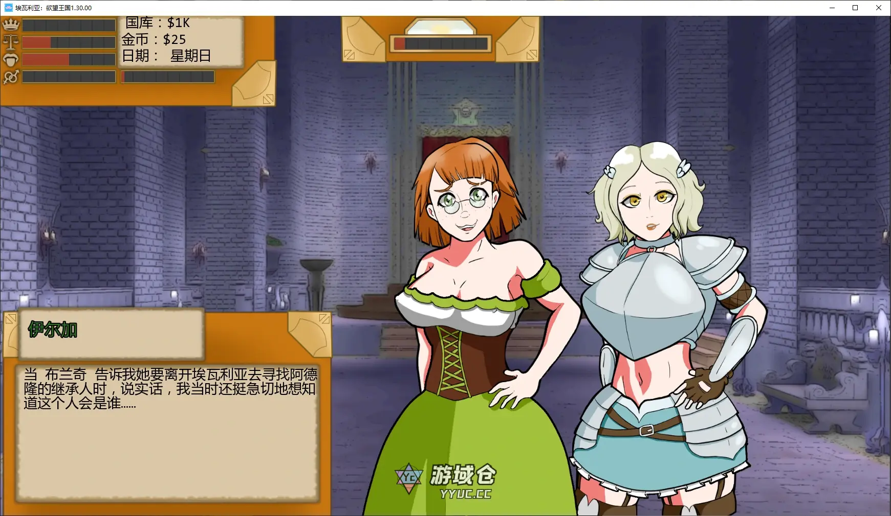 【欧美SLG/AI汉化/后宫】埃瓦利亚：欲望王国1.30.00 AI汉化版【PC+安卓/2.7G/更新】