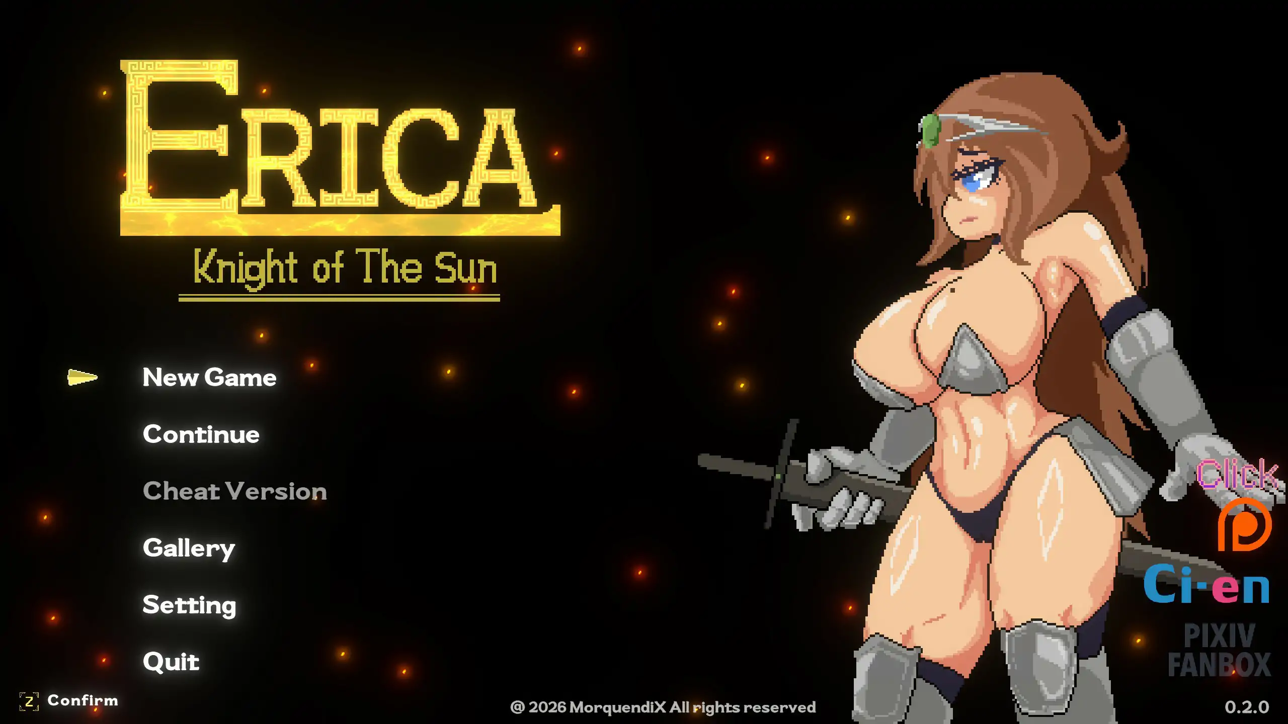 [日系ACT/像素] 艾丽卡：太阳骑士 Erica Knight of the sun ver0.2.0  官方中文版 [3.3G] ACG端游 第1张