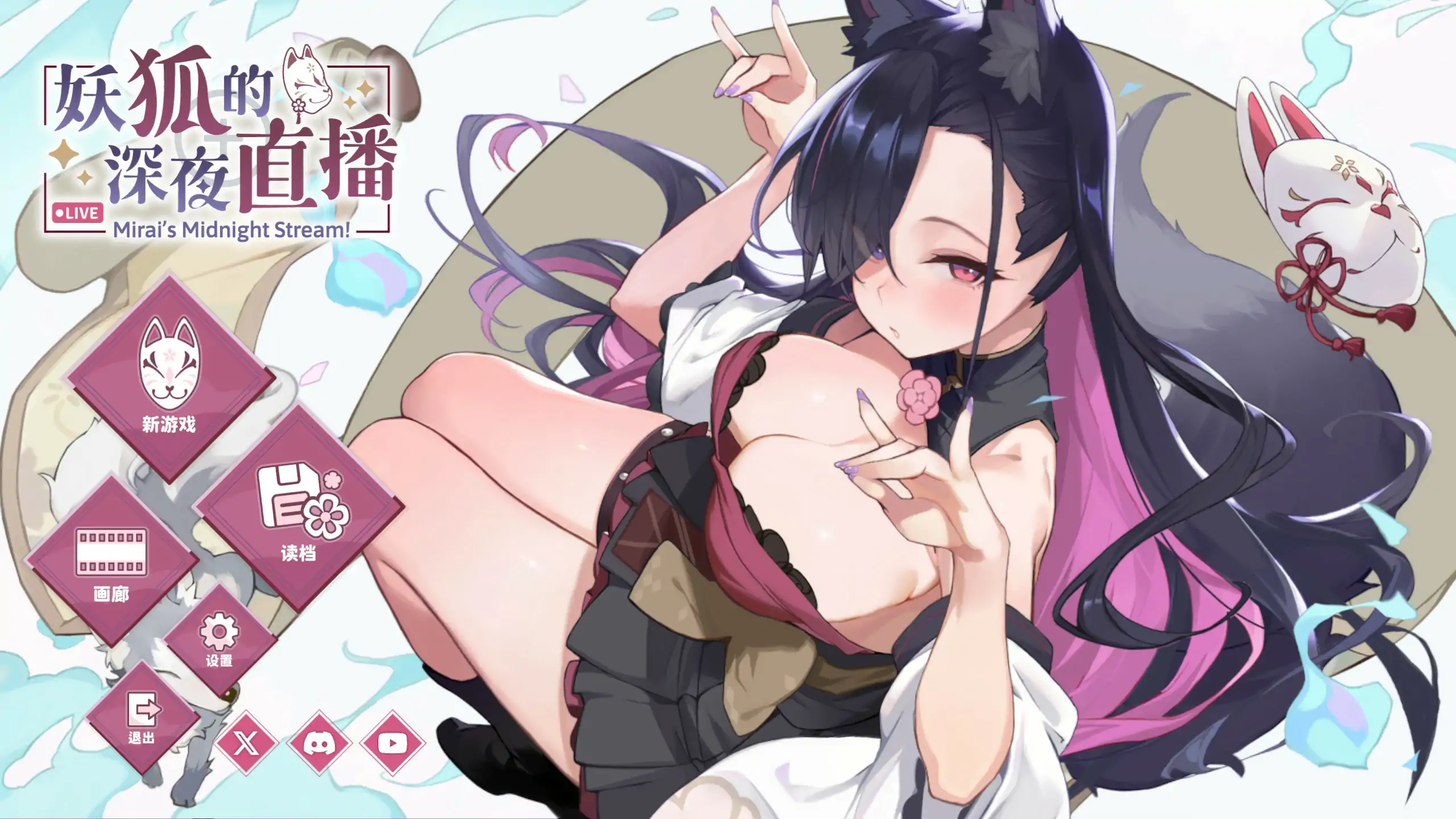 [日系SLG] 妖狐的深夜直播 妖狐の深夜配信 ver26.08.22 官方中文步兵版 [8.9G] ACG端游 第1张