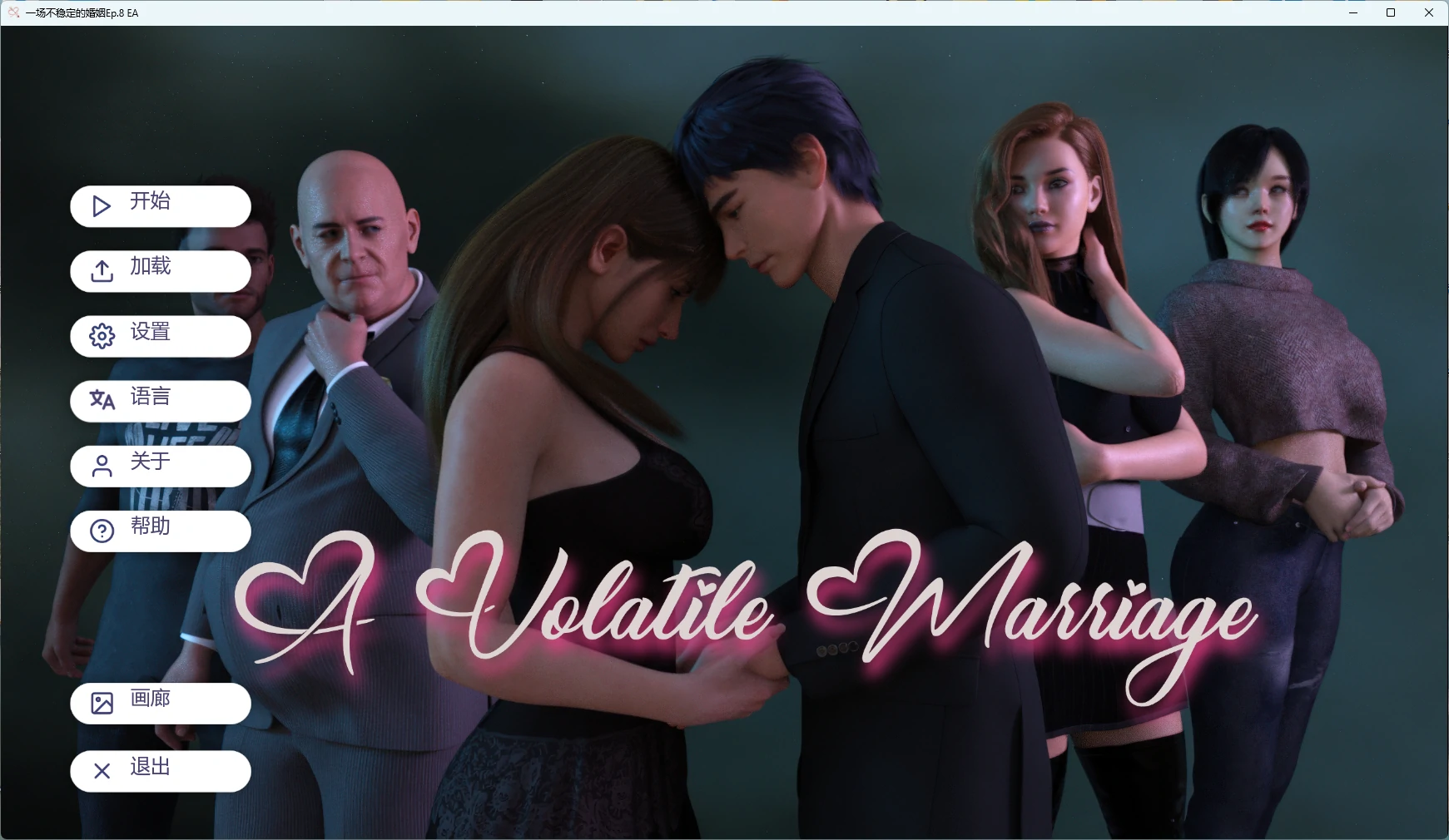 [SLG/3D] 一场不稳定的婚姻 A Volatile Marriage Ep.8 EA AI汉化版 [更新/7.5G]